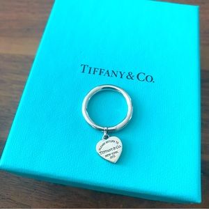 Tiffany&Co. Heart Tag Ring in Sterling Sliver